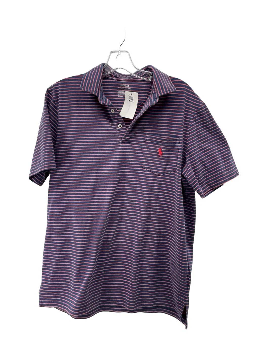 Polo Ralph Lauren Classic fit collared short sleeve polo Size M red and blue